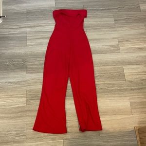 Red jumpsuit